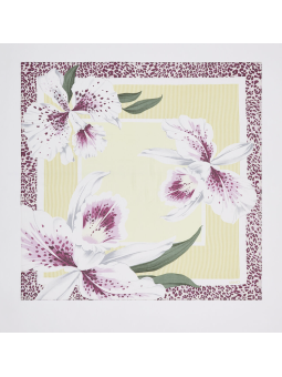 FOULARD RAYAS, FLORES,...