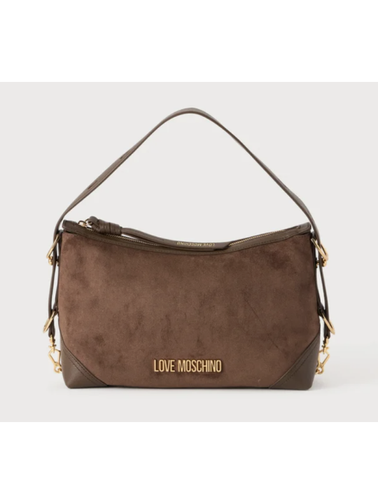 BOLSO L SUEDE LOVE MOSCHINO SS26 JC4090PP1P