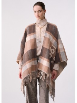 PONCHO CHECK 2F6041T2742 LIUJO